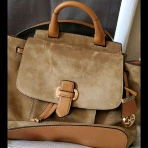 Michael kors suede backpack